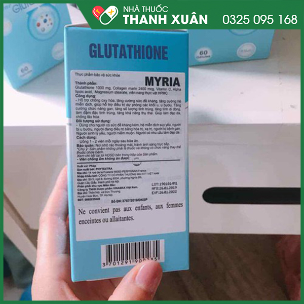 Viên uống Myria - Hỗ trợ chống oxy hóa